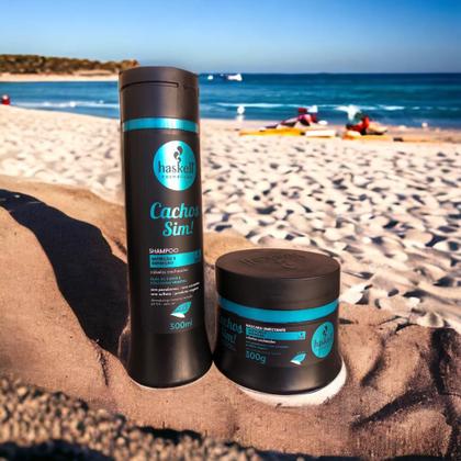 Imagem de Kit Haskell Cachos Sim Definição Shampoo 300ML + 1 Mascara 300ML