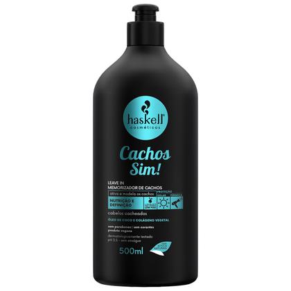 Imagem de Kit Haskell Cachos Sim Sh Cond Masc e Leave 500gr