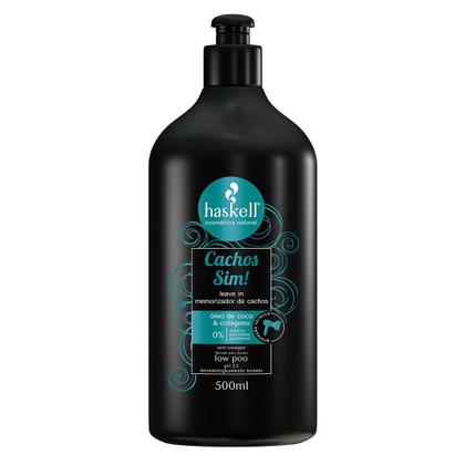 Imagem de Kit Haskell Cachos Sim Shampoo Cond Leave 500g Masc 1kg