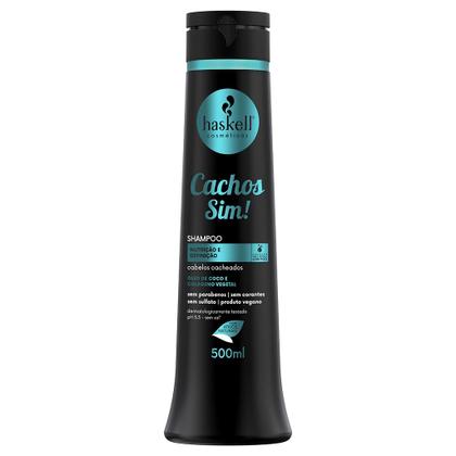 Imagem de Kit Haskell Cachos Sim Shampoo Condicionador Mascara 500g