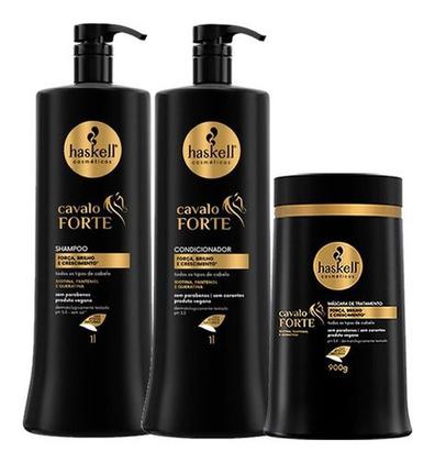 Imagem de Kit Haskell Cavalo Forte 3x1kg/l + Kit Liso Com Força 500g