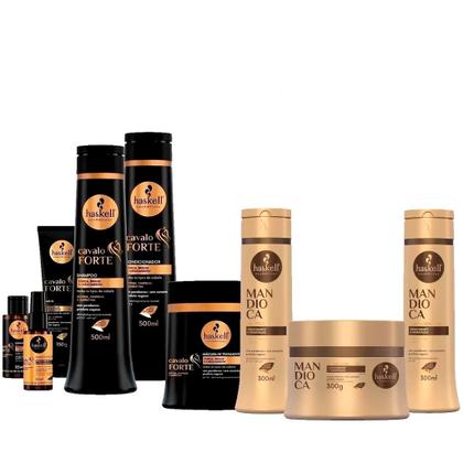 Imagem de Kit Haskell Cavalo Forte Completo G E Mandioca 3 Produtos P