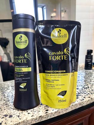 Imagem de Kit Haskell Cavalo Forte Condicionador 300ML + 1 Refil Condicionador 250