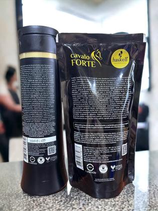 Imagem de Kit Haskell Cavalo Forte Condicionador 300ML + 1 Refil Condicionador 250