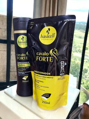 Imagem de Kit Haskell Cavalo Forte Condicionador 300ML + 1 Refil Condicionador 250