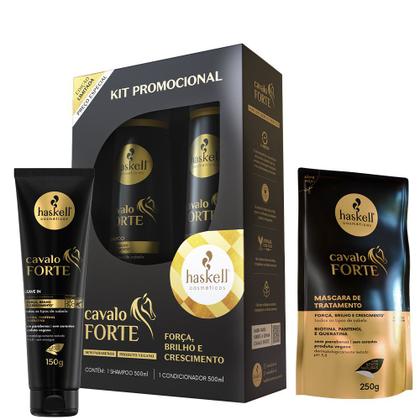 Imagem de Kit Haskell Cavalo Forte Promopack 500ml + Leave-in 150gr