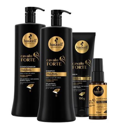 Imagem de Kit Haskell Cavalo Forte Sh Cond 1l + Leave-in + Selante