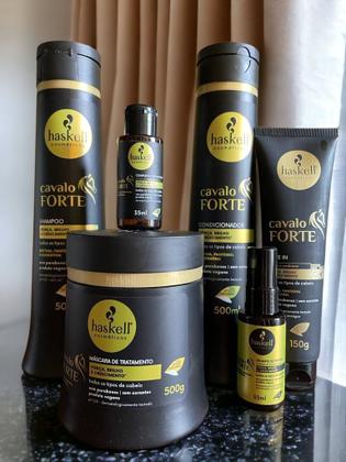 Imagem de Kit Haskell Cavalo Forte Sh Cond Máscara 500ml 6 Itens Completo