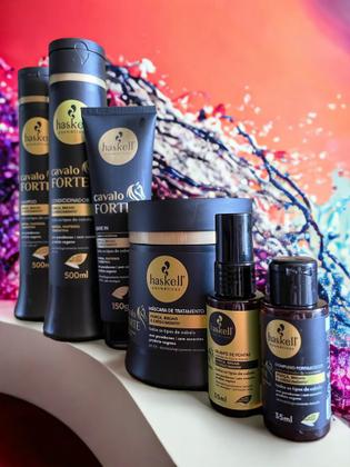 Imagem de Kit Haskell Cavalo Forte Sh Cond Máscara 500ml 6 Itens Completo