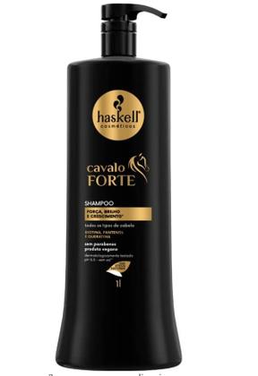 Imagem de Kit haskell cavalo forte sh cond1l masc 500g tratamento salão