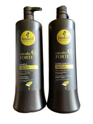 Imagem de Kit Haskell Cavalo Forte Shampoo 1 Litro + 1 Condicionador 1 Litro