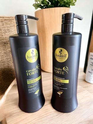 Imagem de Kit Haskell Cavalo Forte Shampoo 1 Litro + 1 Condicionador 1 Litro
