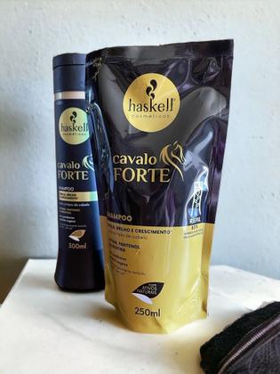 Imagem de Kit Haskell Cavalo Forte Shampoo 300ML + 1 Refil Shampoo 250