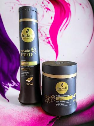 Imagem de Kit Haskell Cavalo Forte Shampoo 500ML + 1 Mascara 500 ML