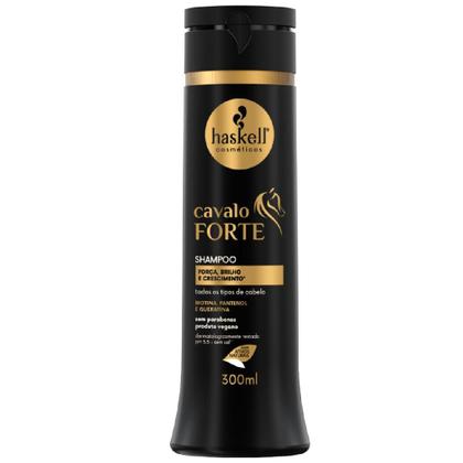 Imagem de Kit Haskell Cavalo Forte Shampoo Condicionador 300ml Máscara 300g Finalizador Leave-In 150g