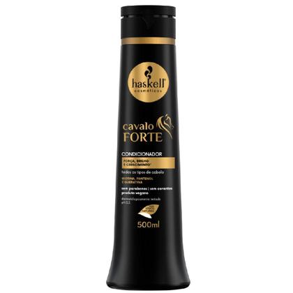 Imagem de Kit Haskell Cavalo Forte Shampoo Condicionador 500ml Tratamento Fortalecimento Brilho Crescimento