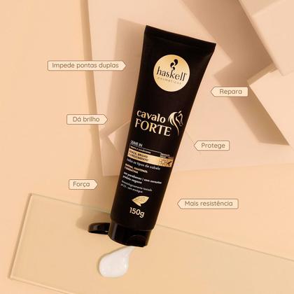 Imagem de Kit Haskell Cavalo Forte Shampoo Condicionador Leave-in e Tônico (4 produtos)