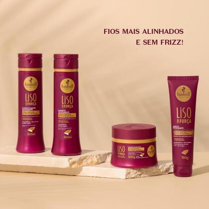 Imagem de Kit Haskell Disciplinante Liso Com Força Shampoo + Condicionador + Máscara 300ml/g