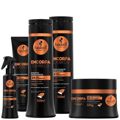 Imagem de Kit Haskell Encorpa Cabelo Sh Cond 300ml + 3 itens