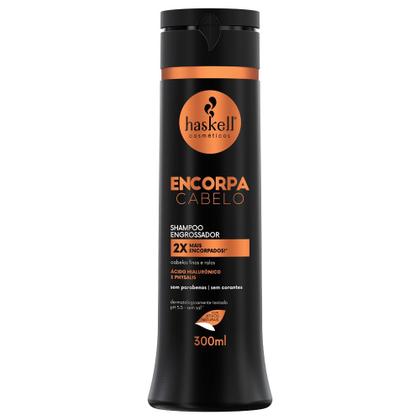 Imagem de Kit Haskell Encorpa Cabelo Sh Cond Masc 300 Fluido 4 Itens