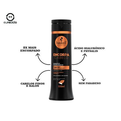 Imagem de Kit Haskell Encorpa Cabelo Shamp Cond 300ml Mimo