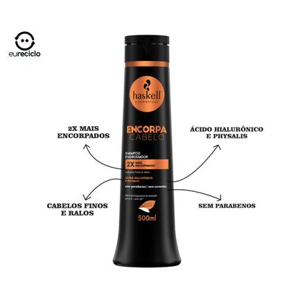 Imagem de Kit Haskell Encorpa Cabelo Shamp cond Masc 500ml Mimo