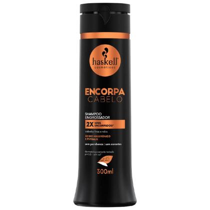 Imagem de Kit Haskell Encorpa Cabelo Shampoo Condicionador Engrossador 300ml Máscara 300g Spray Leave-In 120ml