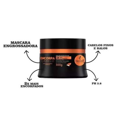 Imagem de Kit Haskell Encorpa Shampoo 300ml , Condicionador 300ml , Mascara 300g e Fluido 120ml