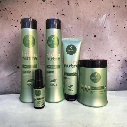 Imagem de Kit Haskell HidraNutre Sh Cond Máscara 500ml 5 Itens Completo
