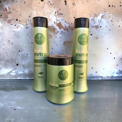 Imagem de Kit Haskell HidraNutre Shampoo 500ML 1 Condicionador 500ML 1 Mascara 500ML