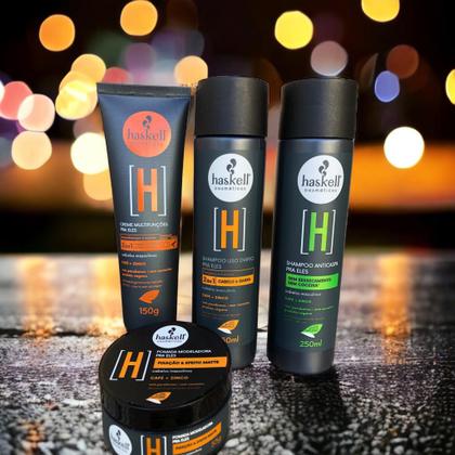 Imagem de Kit Haskell Homem + Shampoo Creme Pomada 4 Itens Completo