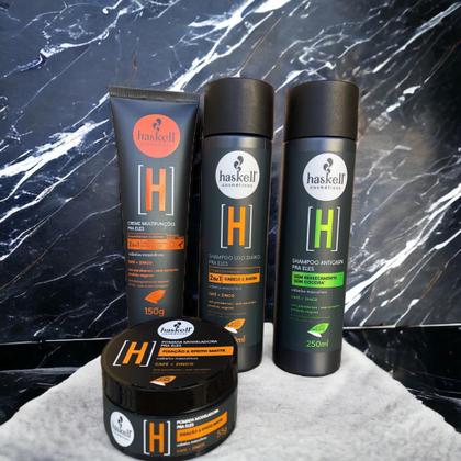 Imagem de Kit Haskell Homem + Shampoo Creme Pomada 4 Itens Completo