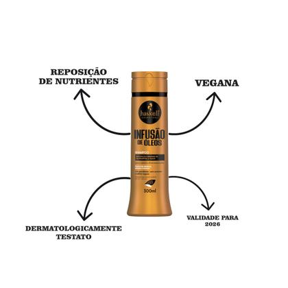 Imagem de Kit Haskell Infusão De Óleos 300 Ml Completo Mimo