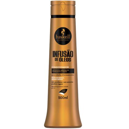 Imagem de Kit Haskell Infusão de Óleos Sh, Cond 500ml Leave 150gr