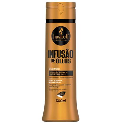 Imagem de Kit Haskell Infusão de Óleos Shampoo Cond 300ml Leave 150gr