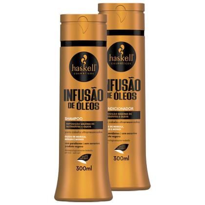 Imagem de Kit Haskell Infusão de Óleos Shampoo e Condicionador 300ml