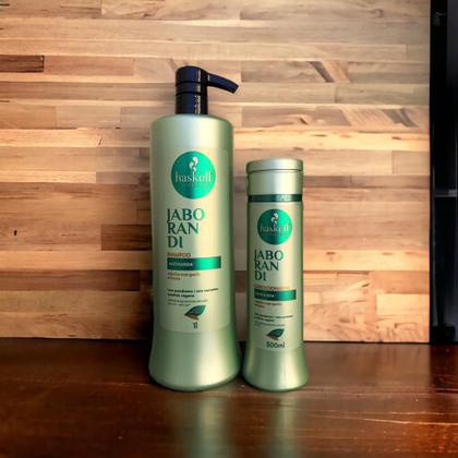 Imagem de Kit Haskell JABORANDI Shampoo 1 Litro Condicionador 300 ml