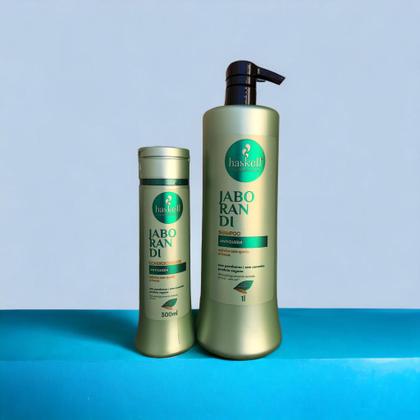 Imagem de Kit Haskell JABORANDI Shampoo 1 Litro Condicionador 300 ml