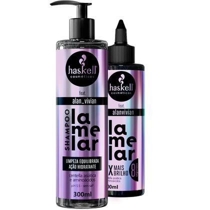 Imagem de Kit Haskell Lamelar Shampoo 300ml e Máscara 200ml