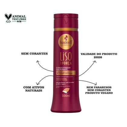 Imagem de Kit Haskell Liso Com Força 300ml Mimo