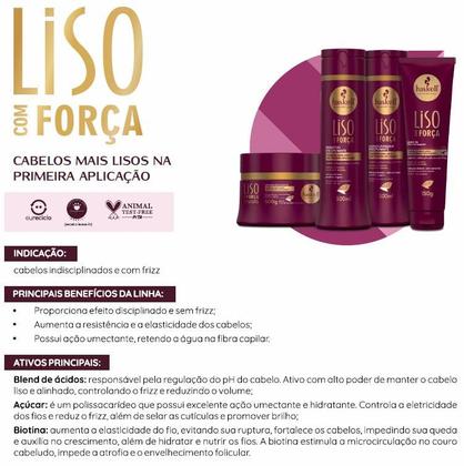 Imagem de Kit Haskell Liso Com Força Shampo Cond 300ml Mimo