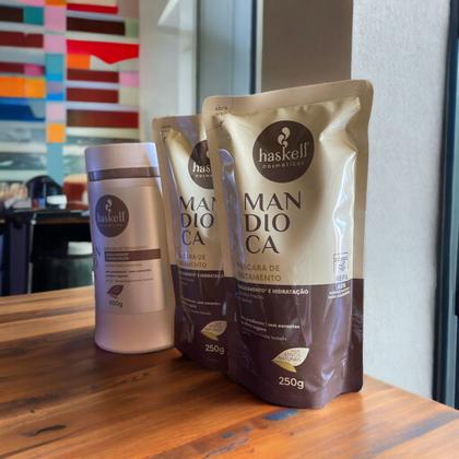 Imagem de Kit Haskell Mandioca Mascara 900ML + 2 Refil Mascara 250
