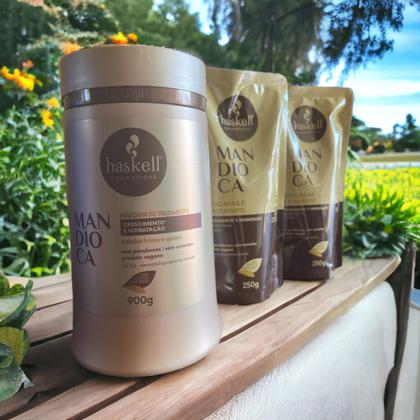 Imagem de Kit Haskell Mandioca Mascara 900ML + 2 Refil Mascara 250
