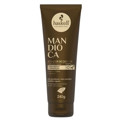 Imagem de Kit Haskell Mandioca Sh Cond Máscara 1L Reparador + Ativador Cachos