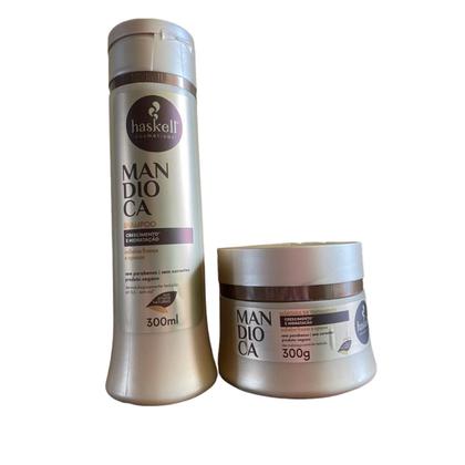 Imagem de Kit Haskell Mandioca Shampoo 300ML + 1 Mascara 300ML