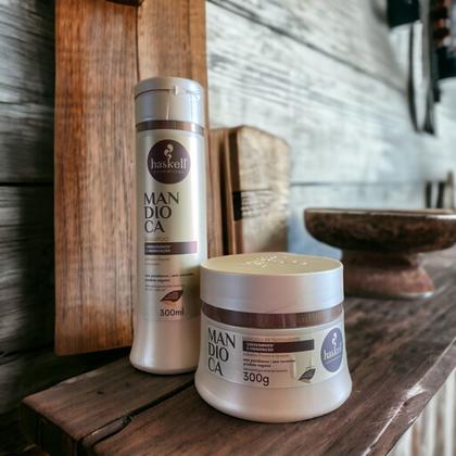 Imagem de Kit Haskell Mandioca Shampoo 300ML + 1 Mascara 300ML