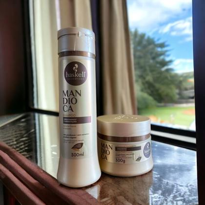 Imagem de Kit Haskell Mandioca Shampoo 300ML + 1 Mascara 300ML
