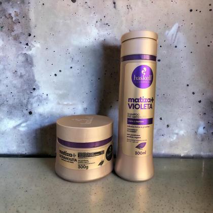 Imagem de Kit Haskell Matiza+ Shampooo Máscara Ultravioleta 300ml 2 Itens Completo