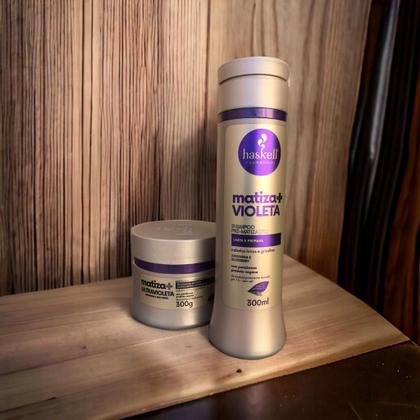 Imagem de Kit Haskell Matiza+ Shampooo Máscara Ultravioleta 300ml 2 Itens Completo