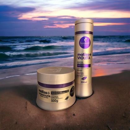 Imagem de Kit Haskell Matiza+ Shampooo Máscara Ultravioleta 300ml 2 Itens Completo